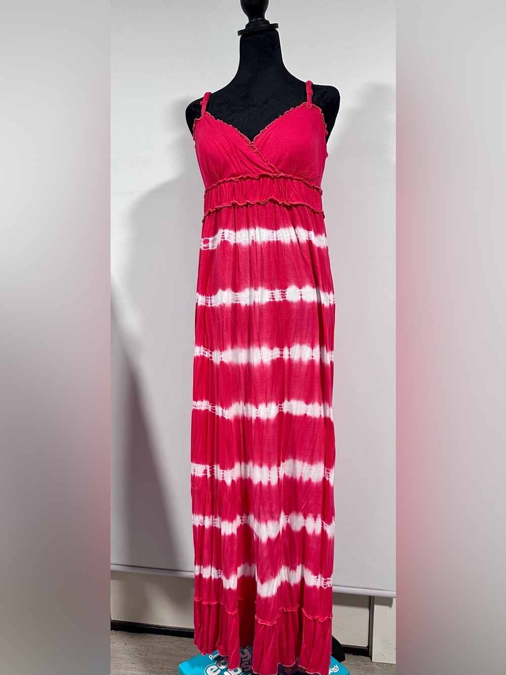 Women’s Tie-Dye Red Maxi Skirt